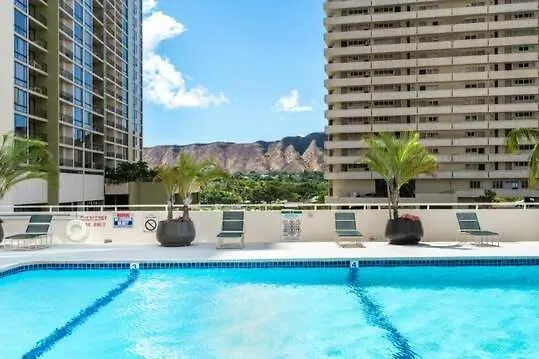 Sleek & Modern 32Nd Floor Condo At The Waikiki Banyan - Free Parking! Condo Honolulu
